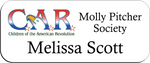Load image into Gallery viewer, CAR - Children of the American Revolution Name Badge - White w/ Color

