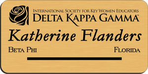 The Delta Kappa Gamma Society International - Gold w/ Black Letters