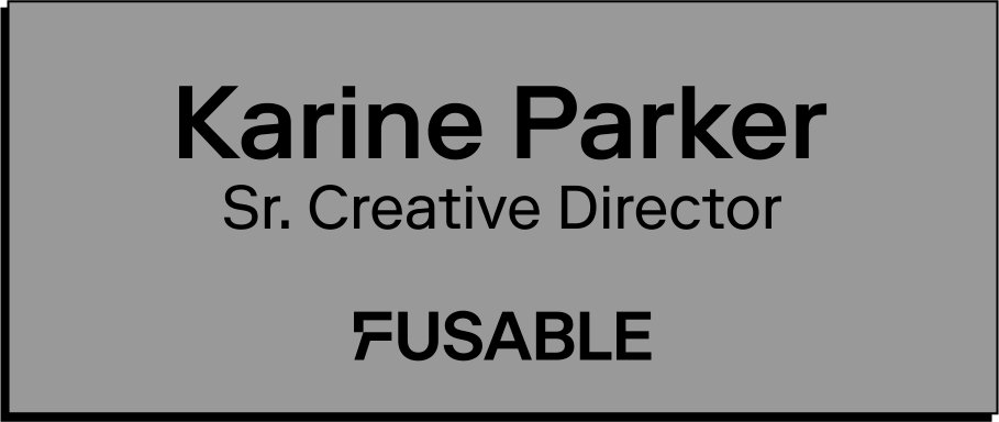 FUSABLE - Name Badge