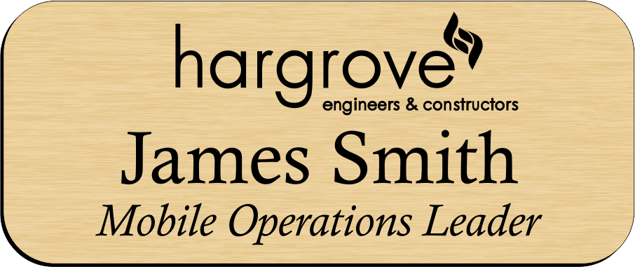 Hargrove Engineers & Constructors Name Badges
