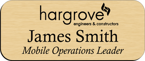 Hargrove Engineers & Constructors Name Badges