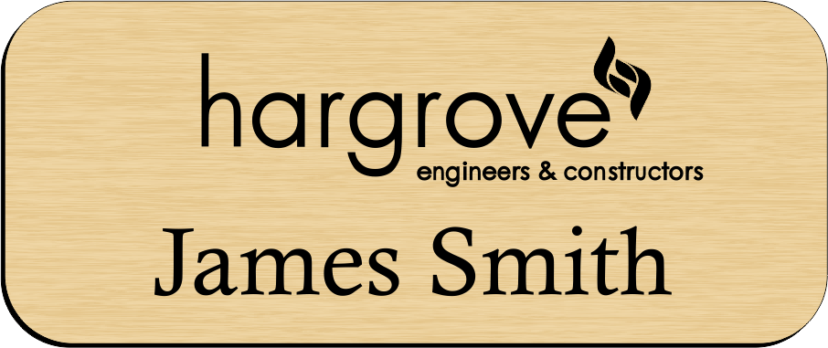 Hargrove Engineers & Constructors Name Badges
