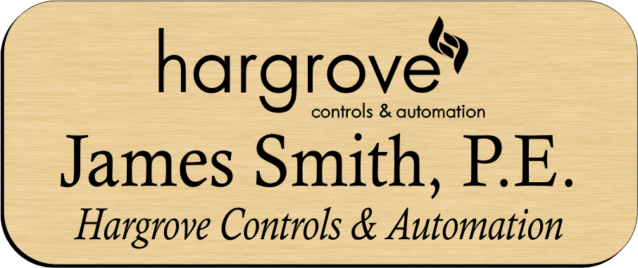 Hargrove Engineers & Constructors Name Badges