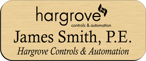 Hargrove Engineers & Constructors Name Badges
