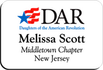 Load image into Gallery viewer, Middletown Chapter - NSDAR Name Badge - White w/ Color
