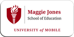 Load image into Gallery viewer, University of Mobile (School of Education) - White w/ Full Color
