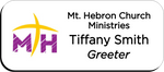Load image into Gallery viewer, Mt. Hebron Church Ministries Name Badge - White w/ Color
