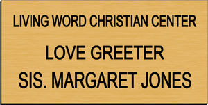 Living Word Christian Center - Name Badge