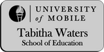 Load image into Gallery viewer, University of Mobile (School of Education) - Silver w/ Black
