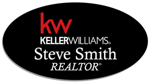 Keller Williams Name Badge - OVAL Black w/ Color