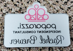 Load image into Gallery viewer, Paparazzi Name Badge - Silver w/ Color MIRRORED for Social Media
