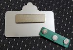 Load image into Gallery viewer, Paparazzi Name Badge - Silver w/ Color MIRRORED for Social Media
