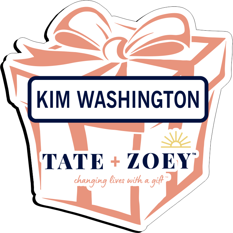 Tate & Zoey Name Badge - White w/ Color