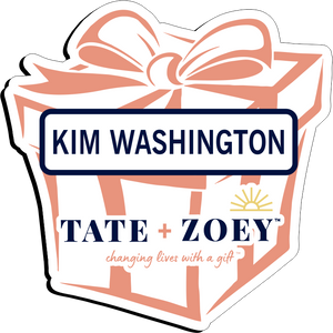 Tate & Zoey Name Badge - White w/ Color
