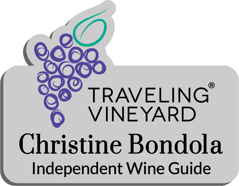 Traveling Vineyard Name Badge Silver w Color
