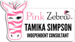 Load image into Gallery viewer, Pink Zebra Name Badge - Full Color
